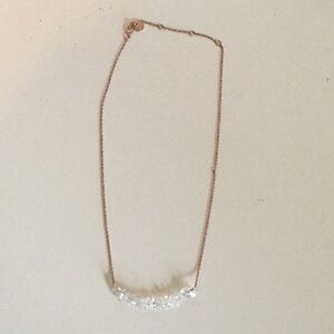 Pura Vida Rose Gold and Clear Gemstone Necklace